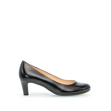 Escarpins noirs en cuir lisse