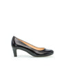 Escarpins noirs en cuir lisse