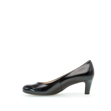 Escarpins noirs en cuir lisse