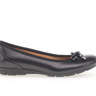 Ballerines noires en cuir lisse