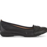 Ballerines noires en cuir lisse
