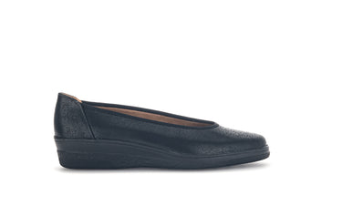 Ballerines noires en cuir
