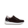 Baskets noires en combinaison cuirs