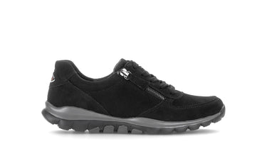 Baskets noires en cuir nubuck