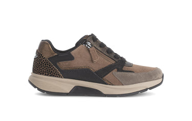 Baskets marron en cuir