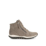 Baskets montantes beiges en cuir