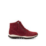 Baskets montantes rouges en cuir