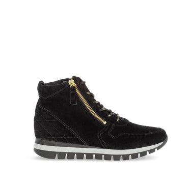 Baskets montantes noires en cuir