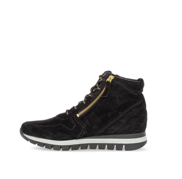 Baskets montantes noires en cuir
