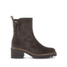Bottines marron en cuir