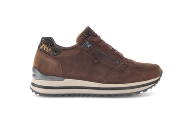 Baskets marron en cuir