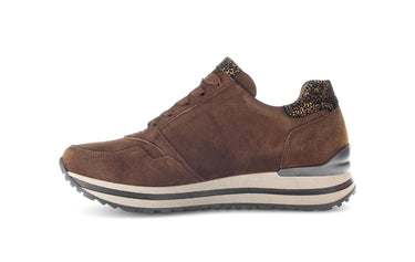 Baskets marron en cuir