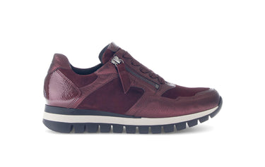 Baskets rouges en cuir