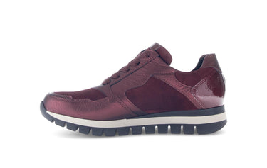 Baskets rouges en cuir