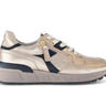 Baskets beiges en cuir lisse