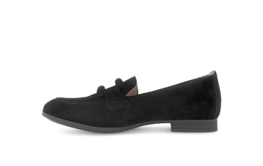 Mocassins noirs en cuir