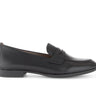 Mocassins noirs en cuir lisse