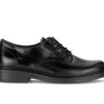 Derbies noires en cuir lisse