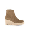 Bottines marron en cuir