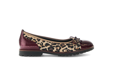 Ballerines beiges en cuir