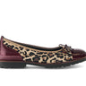 Ballerines beiges en cuir