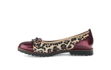 Ballerines beiges en cuir