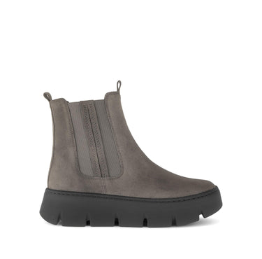 Bottines marron en cuir