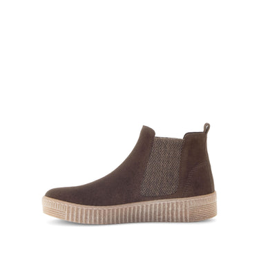 Bottines chelsea marron en cuir