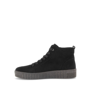 Baskets montantes noires en cuir
