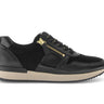 Baskets noires en cuir lisse