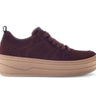 Baskets rouges en cuir