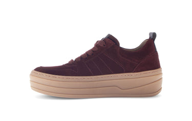 Baskets rouges en cuir