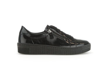 Baskets noires en cuir vernis