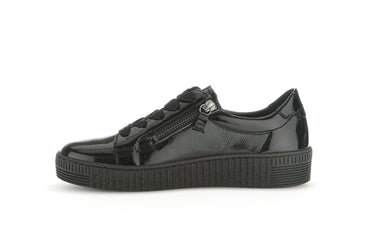 Baskets noires en cuir vernis