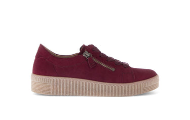 Baskets rouges en cuir