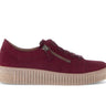 Baskets rouges en cuir