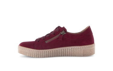 Baskets rouges en cuir