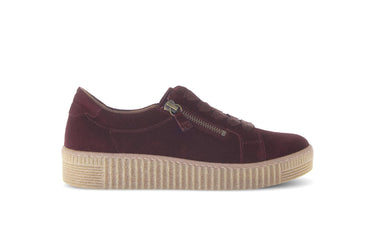 Baskets rouges en cuir