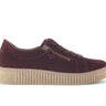 Baskets rouges en cuir