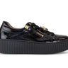 Baskets noires en cuir vernis