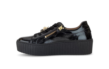 Baskets noires en cuir vernis