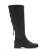 Bottes noires en cuir lisse