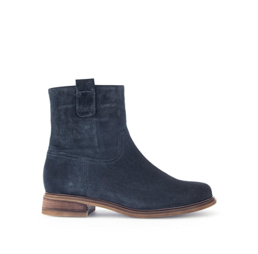 Bottines bleues en cuir