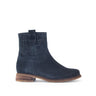 Bottines bleues en cuir