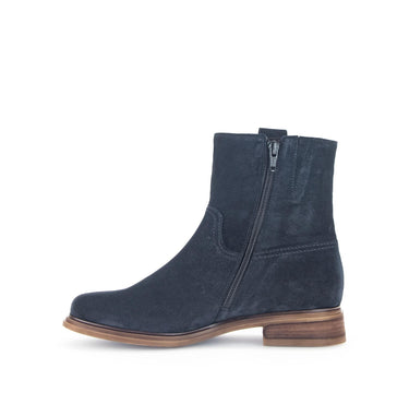 Bottines bleues en cuir