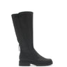 Bottes noires en cuir lisse