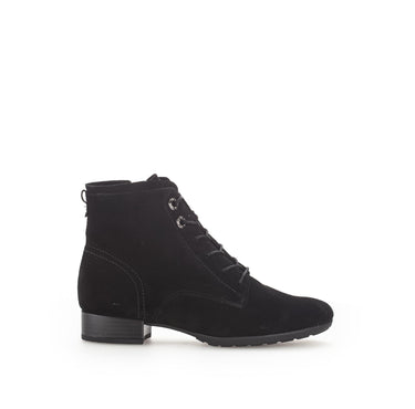 Bottines à lacets noires en cuir
