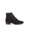 Bottines à lacets noires en cuir