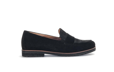 Mocassins noirs en cuir