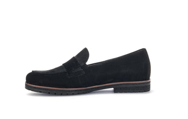 Mocassins noirs en cuir